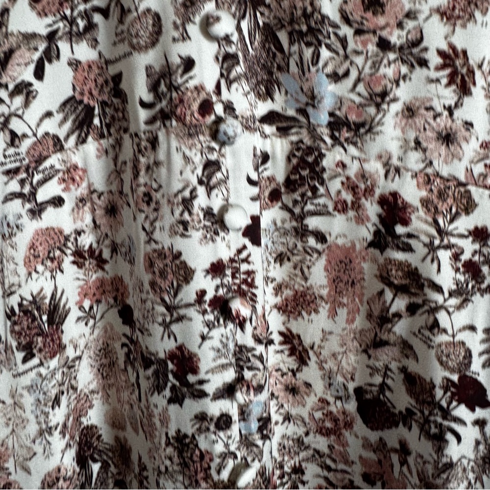 Diane Von Furstenburg TVF Garden Flower Puff Sleeve Maxi Dress Size 6 - Picture 5 of 12
